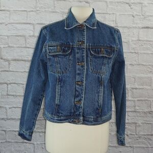 Vintage 80s Denim Oversized Trucker Jean Jacket